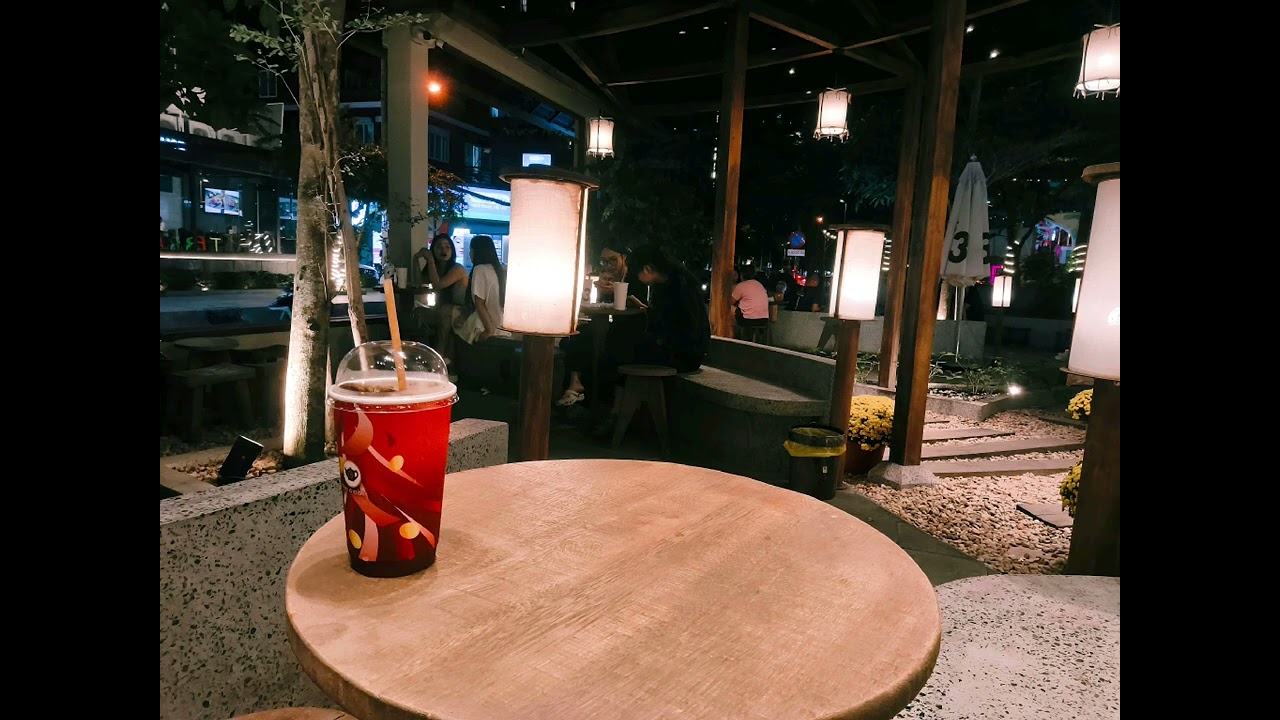 20:30 PM Chill | Open-Air Cafe Ambience at Three O'clock Coffee 3D AUDIO 