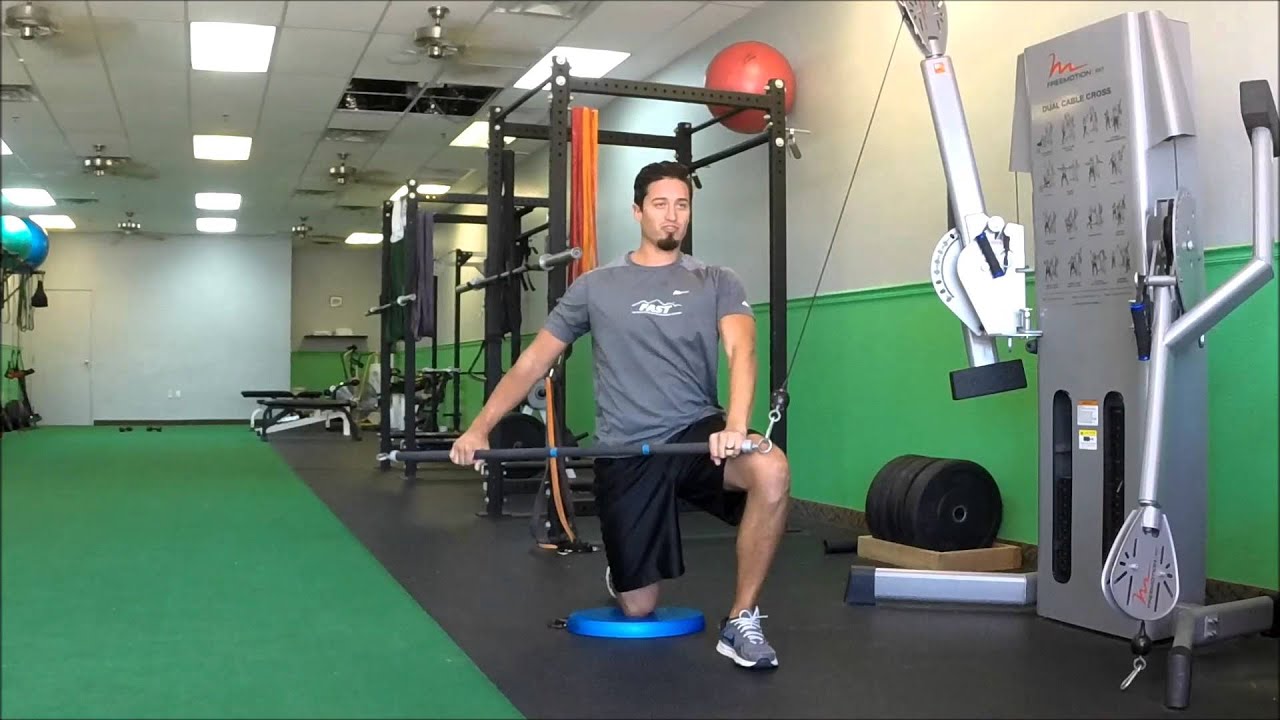 Cable Half Kneeling Stability Chop