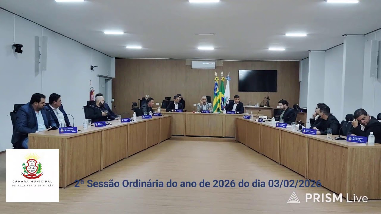 2ª Sessão Ordinária do ano de 2026 do dia 03 de fevereiro de 2025.