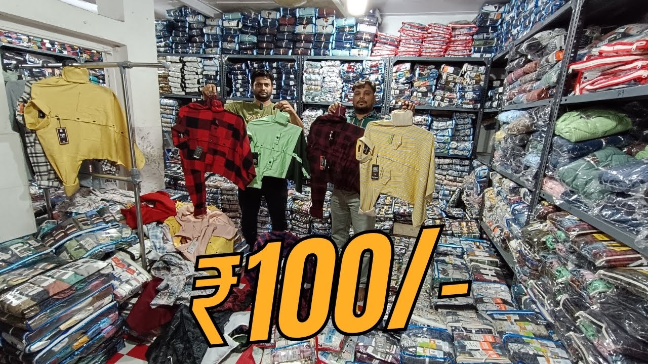 Cheapest Shirt Wholesale Market in Mumbai 😲 / K Nipra Sion/shirt star ₹100 To ₹ 150