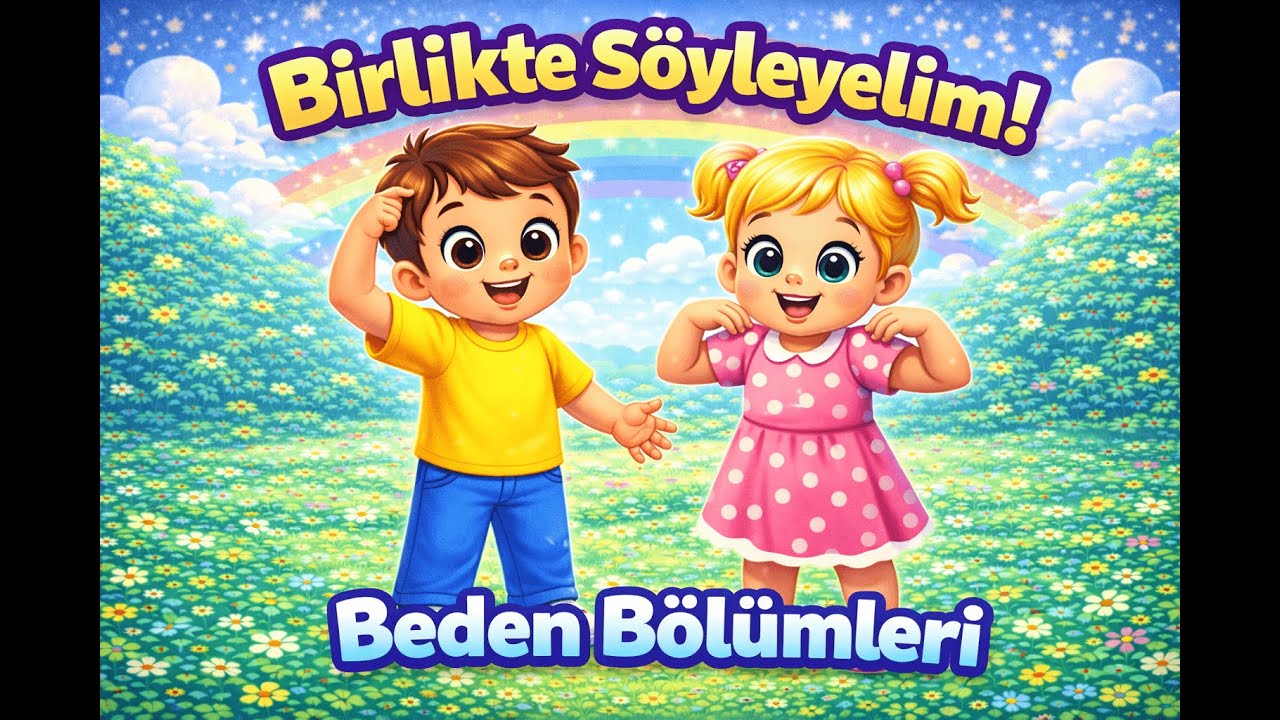 Birlikte Söyleyelim: Baş, Omuz, Diz, Ayak! 👶Vücudumuzu Öğreniyoruz | Minik Akademi
