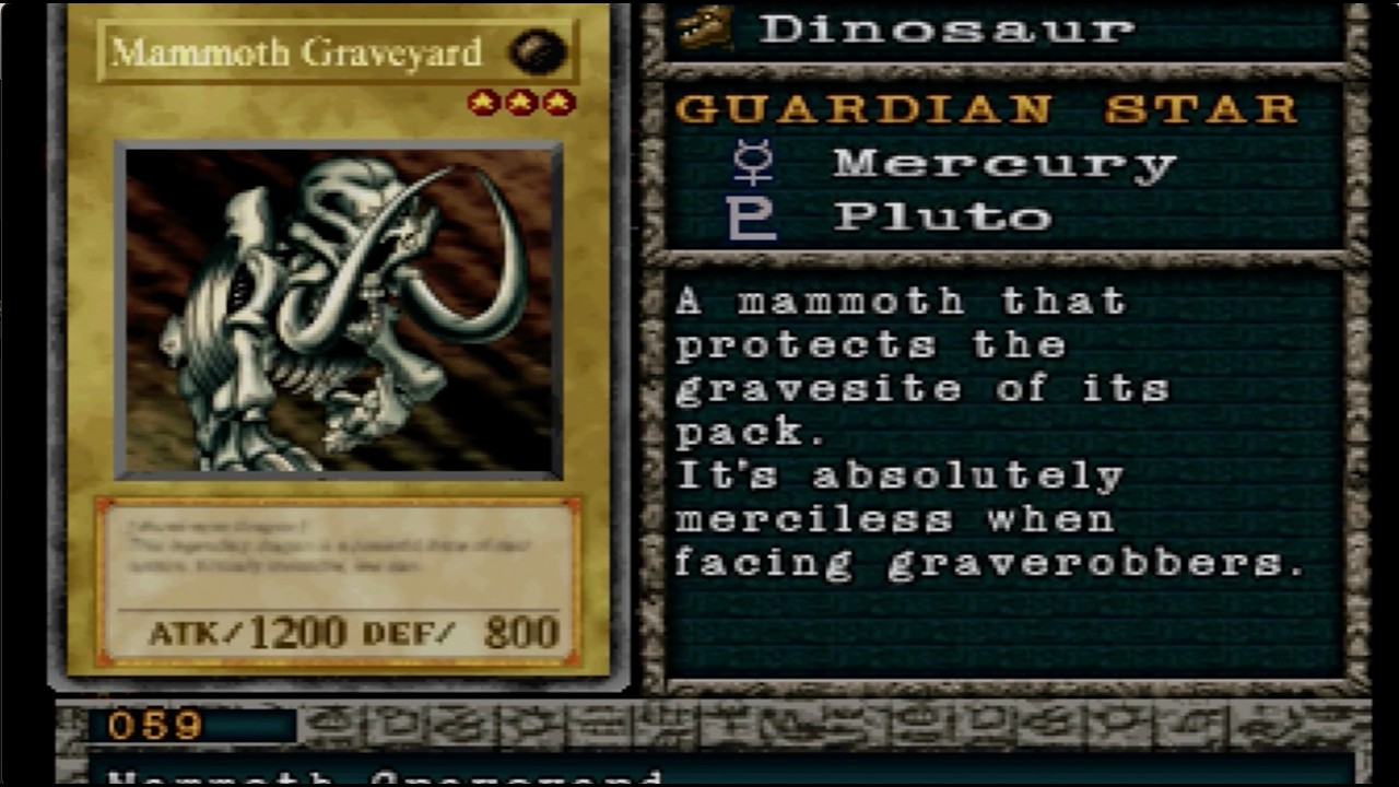 Where to Get Mammoth Graveyard Card - Yu-Gi-Oh! Forbidden Memories