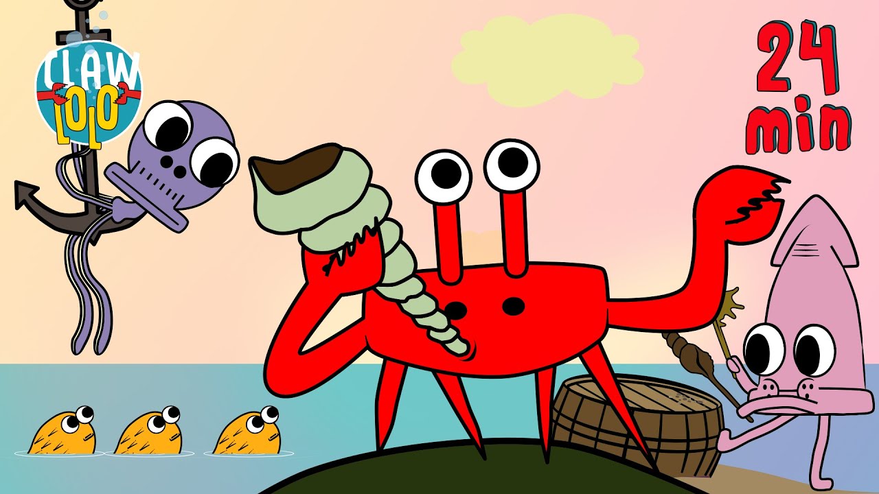 Epic Ocean Dance Party! 🎵🎵 Clawlolo 🐋🦀 Animated Music Video 🌊🎶🕺