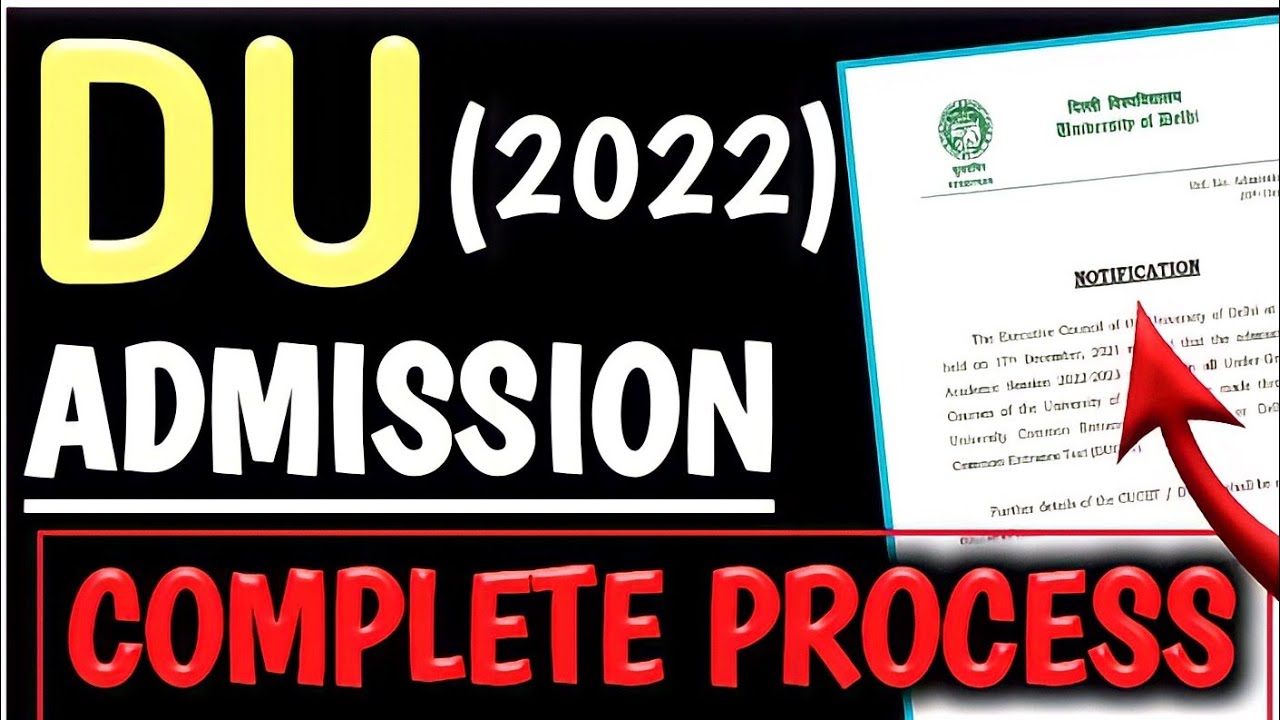 Du Admission Process 2022 | Du Admission 2022 Update