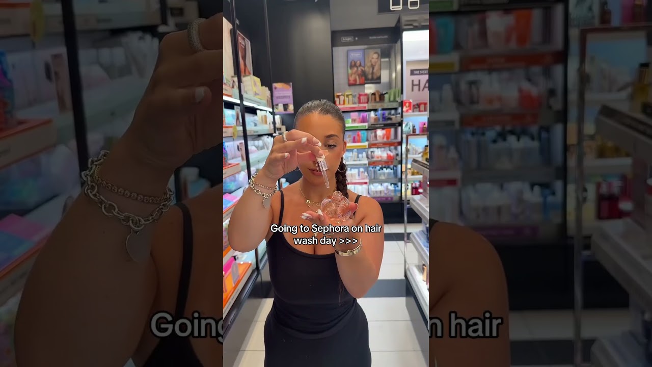 Life hack: going to Sephora on hair wash day and using all the expensive products #sephora