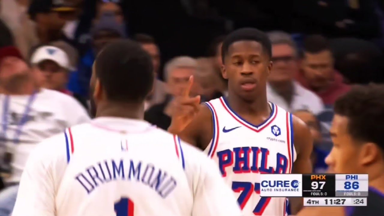 V.J. Edgecombe at Suns Highlights: Rook Leads Sixers in Scoring, Drops 25