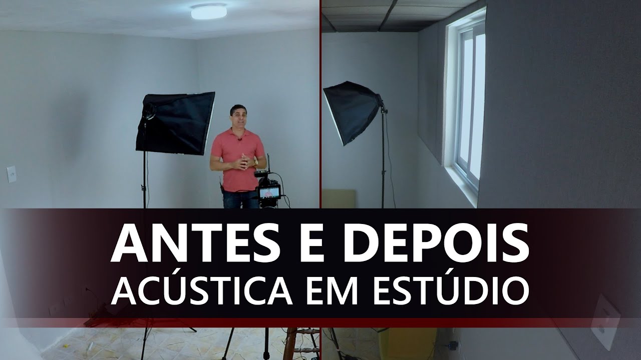 ANTES E DEPOIS: Tratamento Acústico em Estúdio