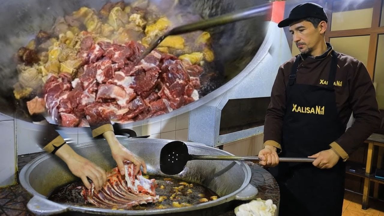 (KHALISA) AN INSANELY TASTY AND HEALTHY DISH IS PREPARED IN 24 HOURS PREPARATION PROCESS 100KG MEAT