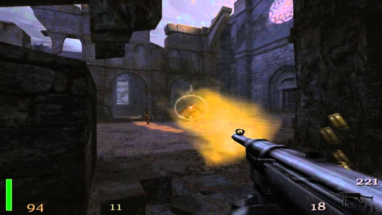 Return To Castle Wolfenstein Walkthrough Part 8 ( Defiled Church ) Boss HD All Secrets