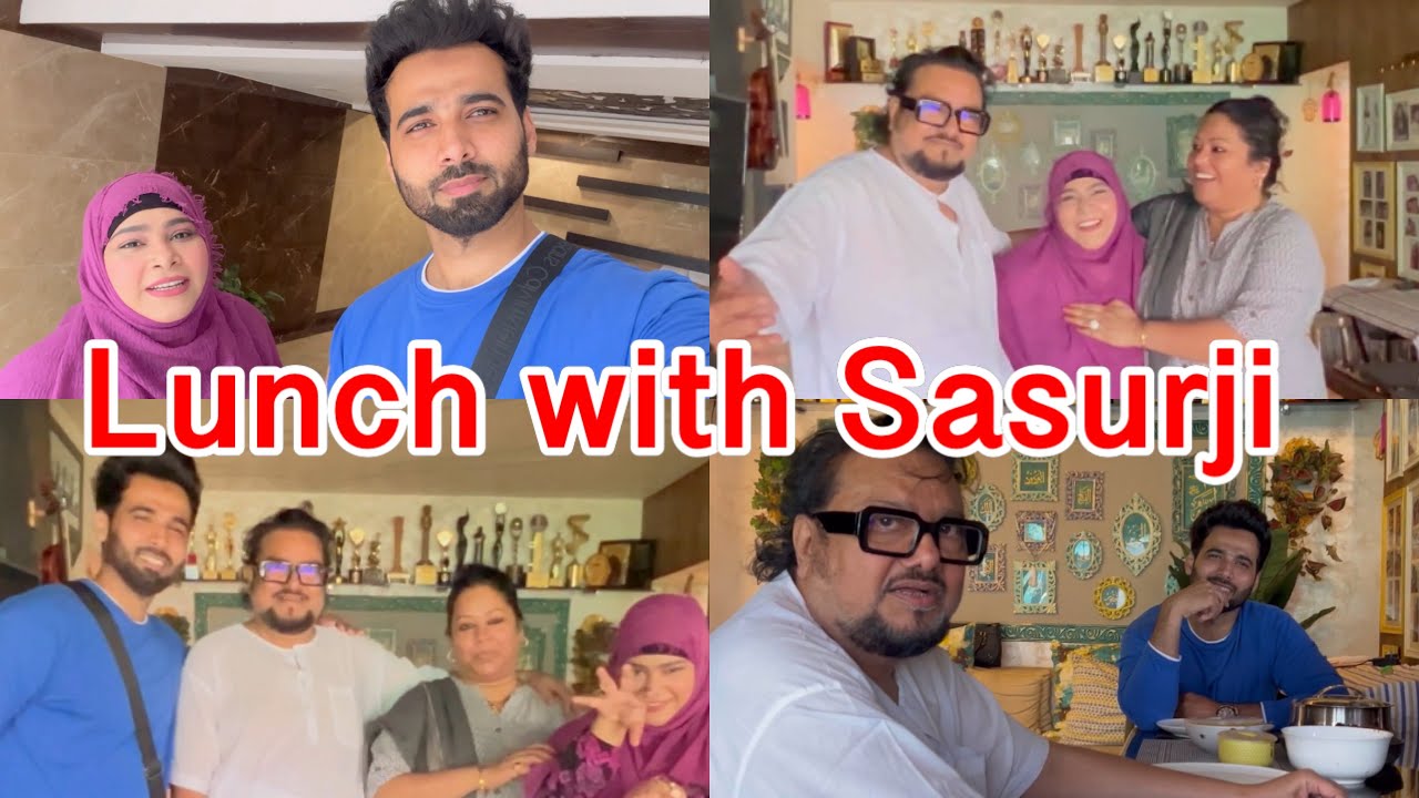 Lunch with Sasurji🤲 Ismail Darbar| ShezaanShaikh|Moonzarin
