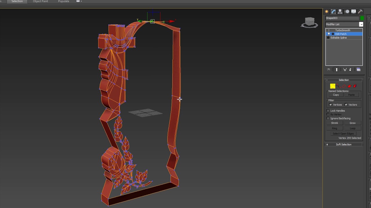 Speedart 3d моделирование памятника