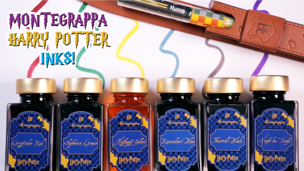 MONTEGRAPPA HARRY POTTER FOUNTAIN INKS TEST AND CLOSE LOOK!