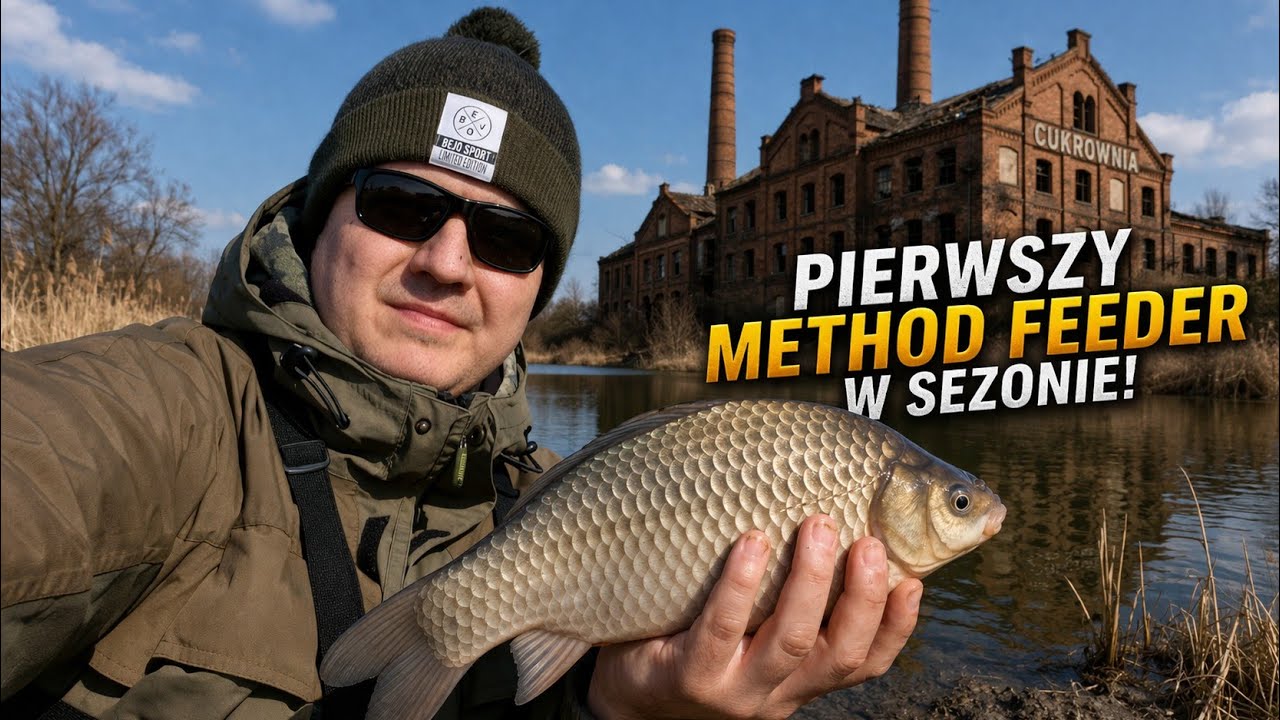 Pierwszy METHOD FEEDER w sezonie i TA RYBA ?! 😳 Staw cukrownia (BRANIA) 