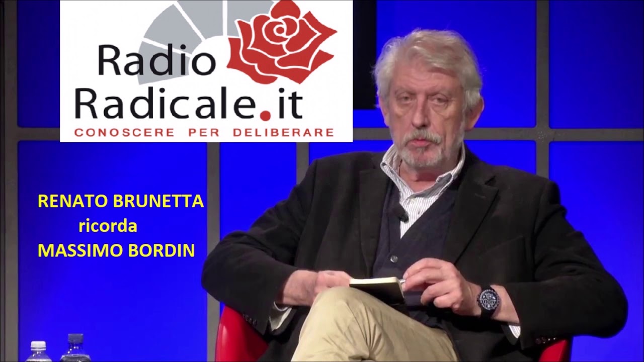 Renato Brunetta ricorda Massimo Bordin