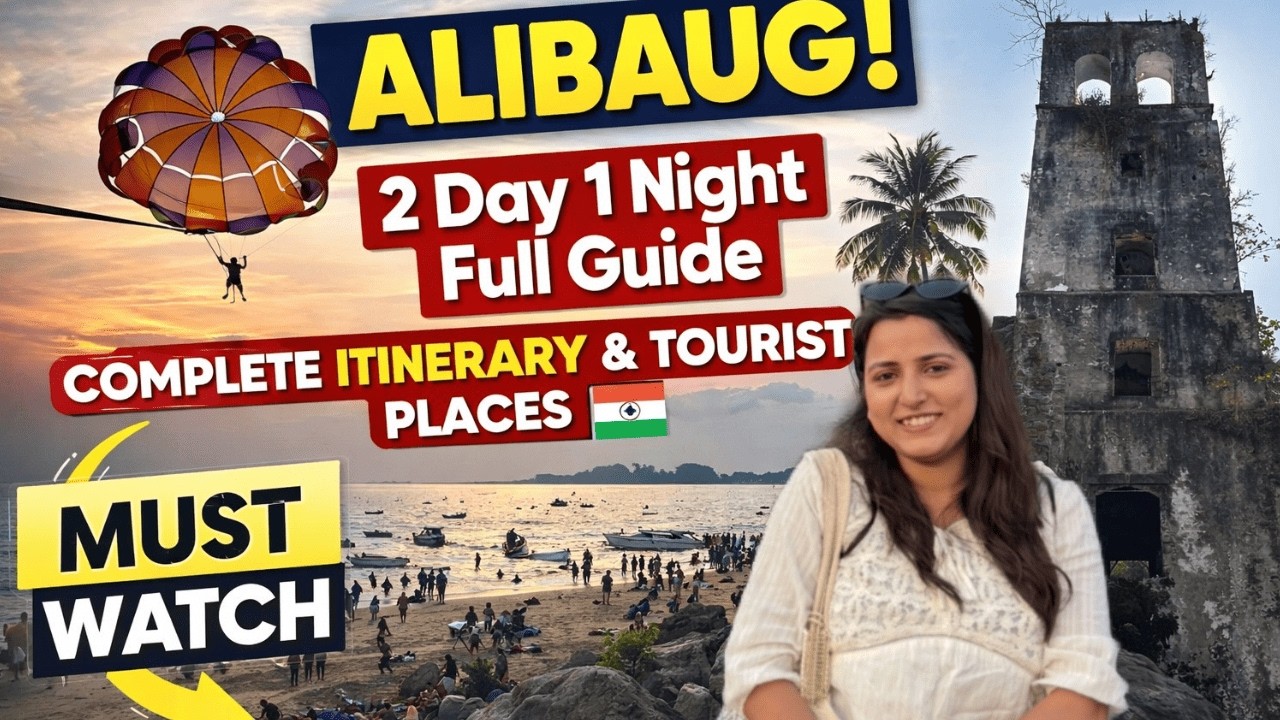 Alibaug 2 Days 1 Night Budget Trip Under ₹5,000 | Complete Itinerary Guide, Ferry, Beaches & Forts