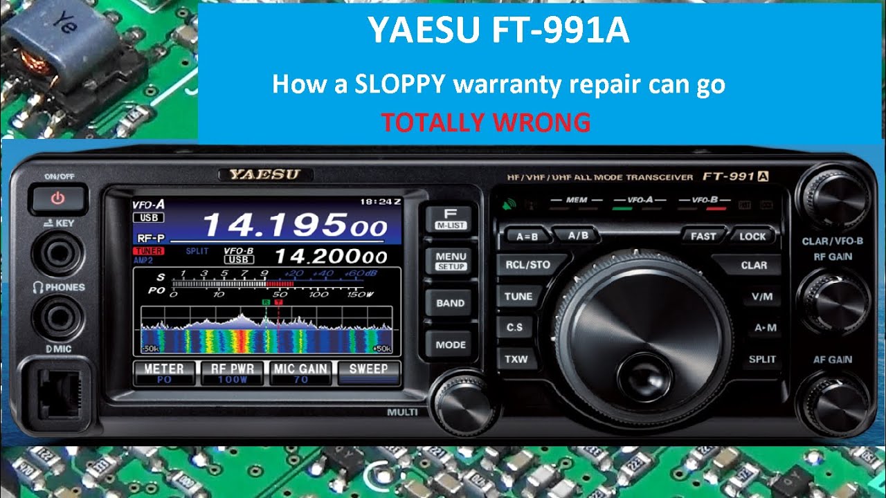 #261 Yaesu FT-991A Sloppy Repair fixed