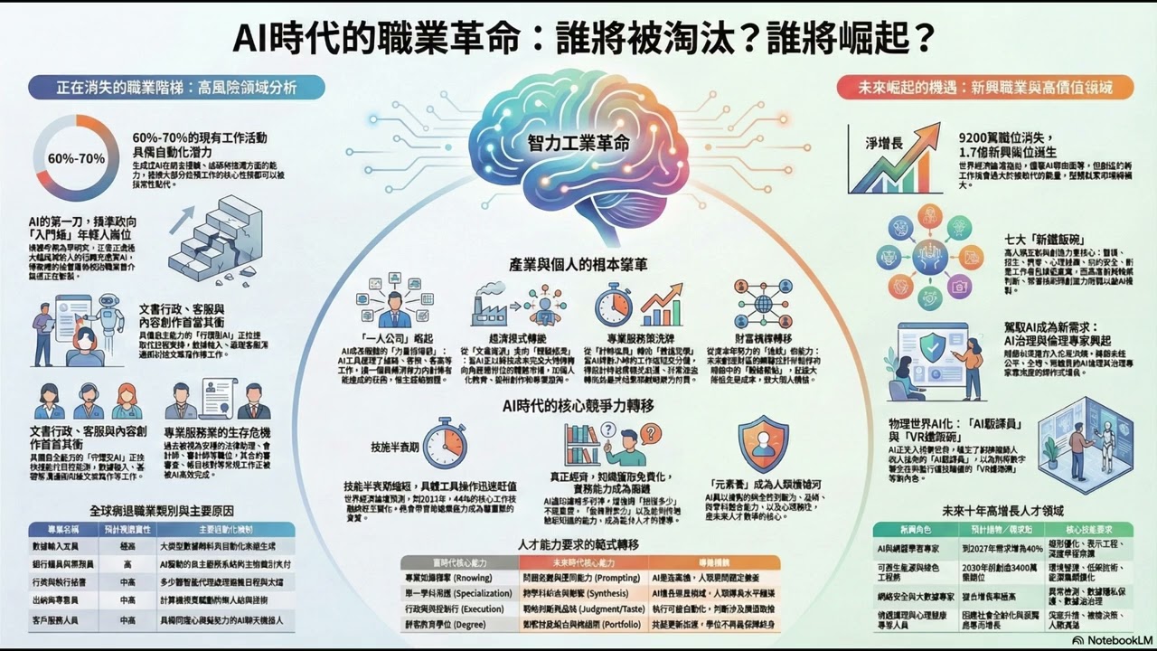 AI時代的職業革命: 誰將被淘汰? 誰將崛起?