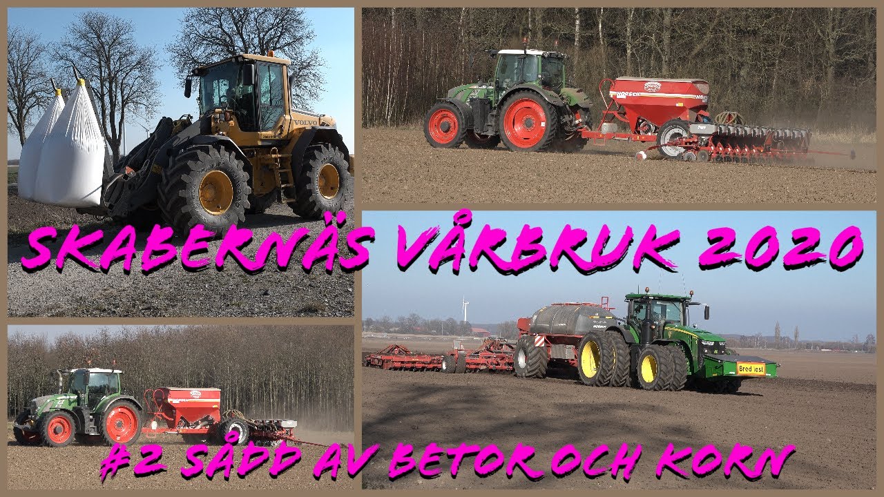 Skabern&auml;s v&aring;rbruk 2020 #2 s&aring;dd av betor och korn 2020-03-28