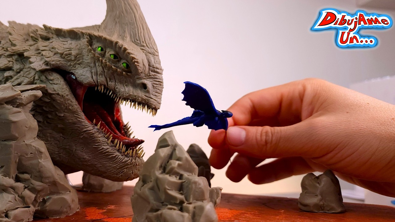 Como hacer a FURIA NOCTURNA vs MUERTE ROJA Como Entrenar a Tu Dragon de Plastilina || DibujAme Un