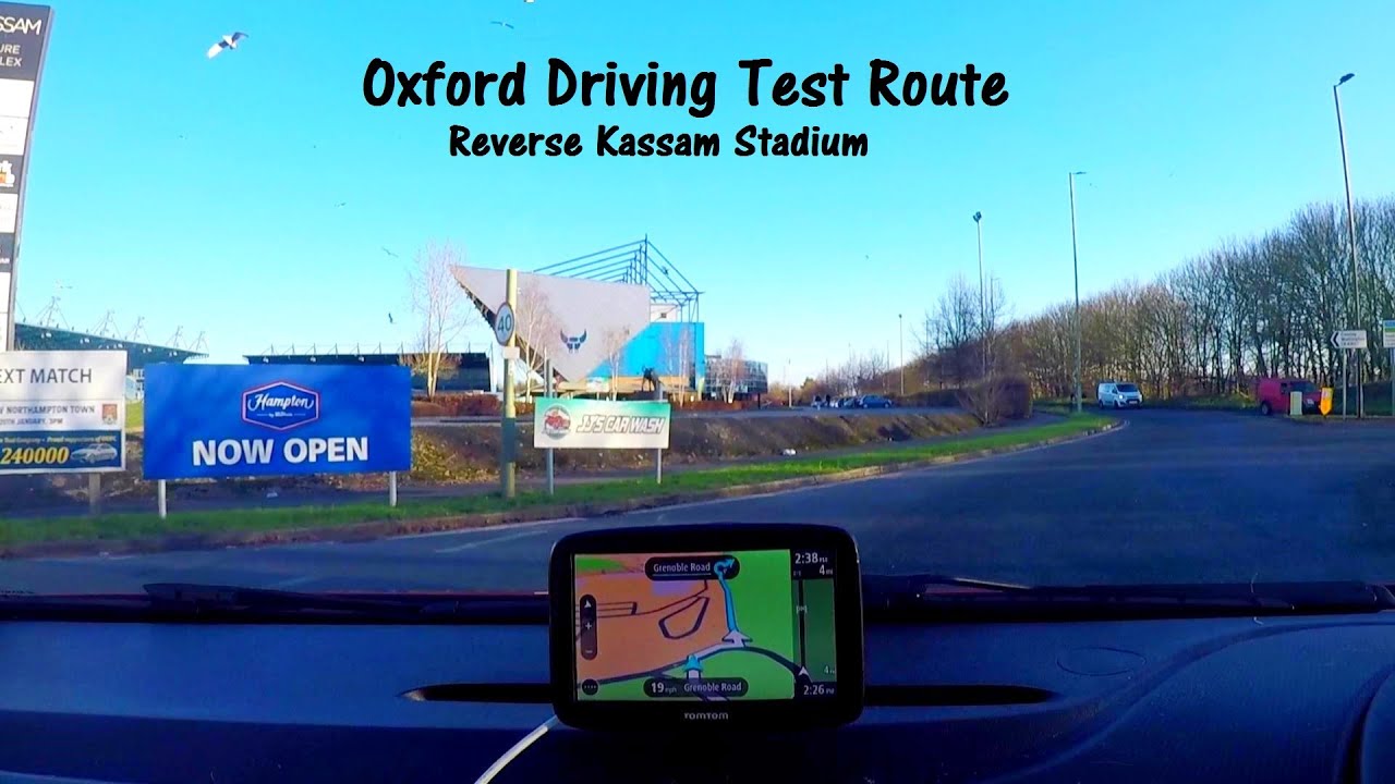 Oxford Driving Test Route 2025 - Reverse Kassam Stadium Route