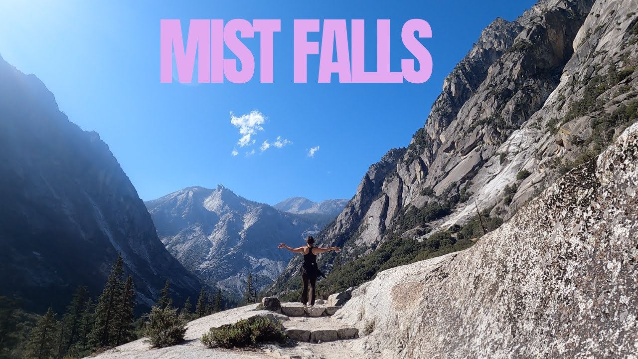 Hiking Mist Falls with my roommates in Kings Canyon National Park
