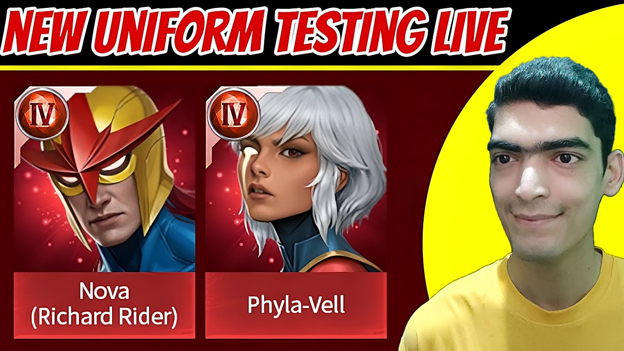 🚨 Nova & Phyla Vell T4 New Uniform Testing 🚨 Live Stream | Marvel Future Fight