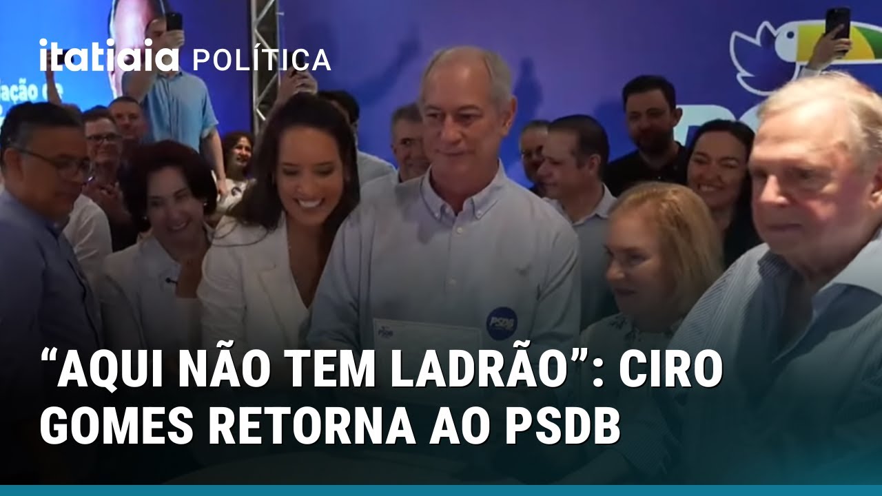 "AQUI NÃO TEM LADRÃO!": CIRO GOMES FORMALIZA RETORNO AO PSDB