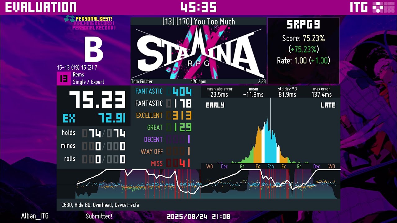 ITG - Stamina RPG 9 - [13] [170] You Too Much