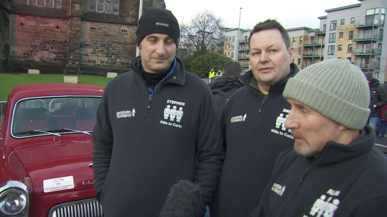 Monte Carlo Rally Historique Glasgow Paisley Start