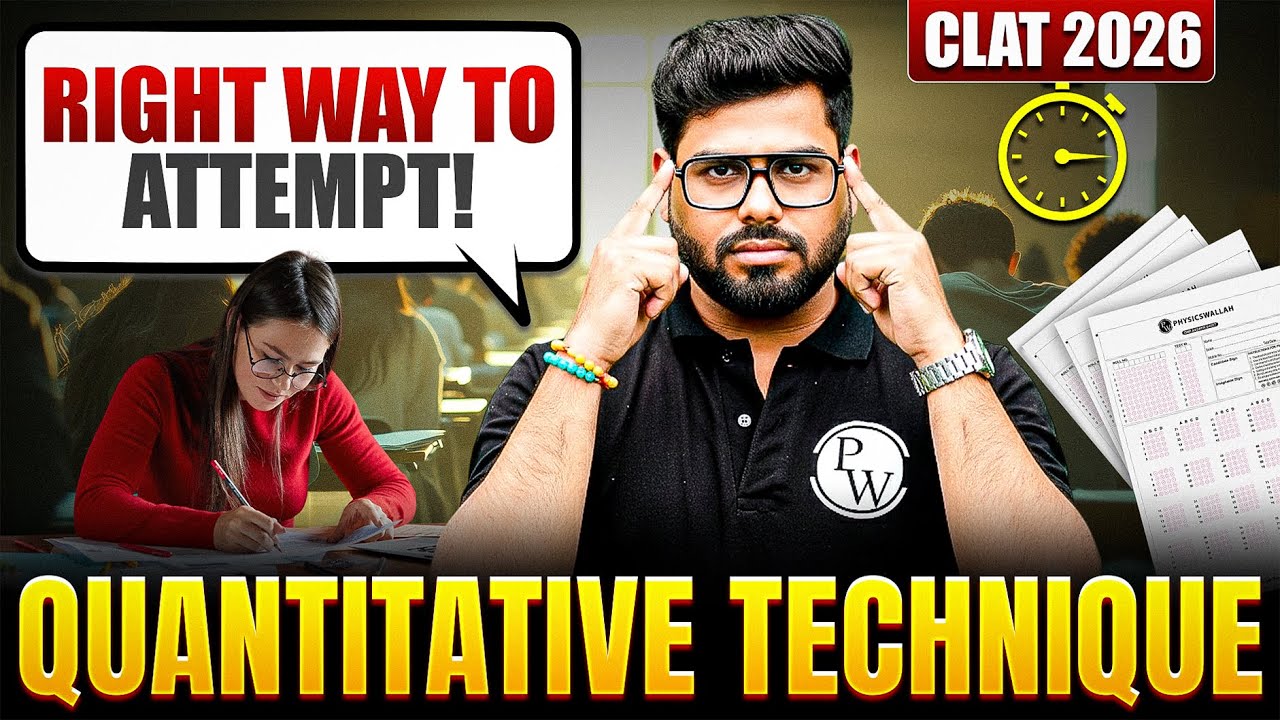Quantitative Techniques Made Easy! CLAT 2026 Must-Watch Strategy