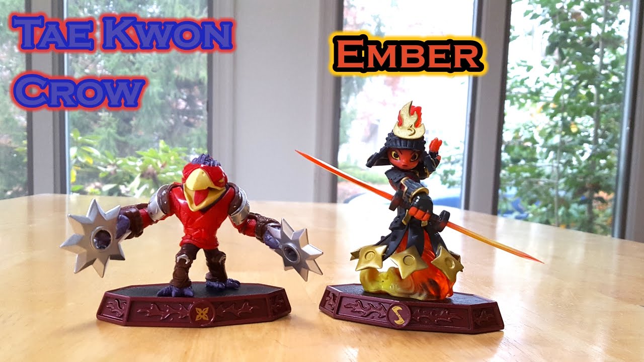 Skylanders Imaginators - Fire Sensei Figures - Tae Kwon Crow & Ember Unboxing