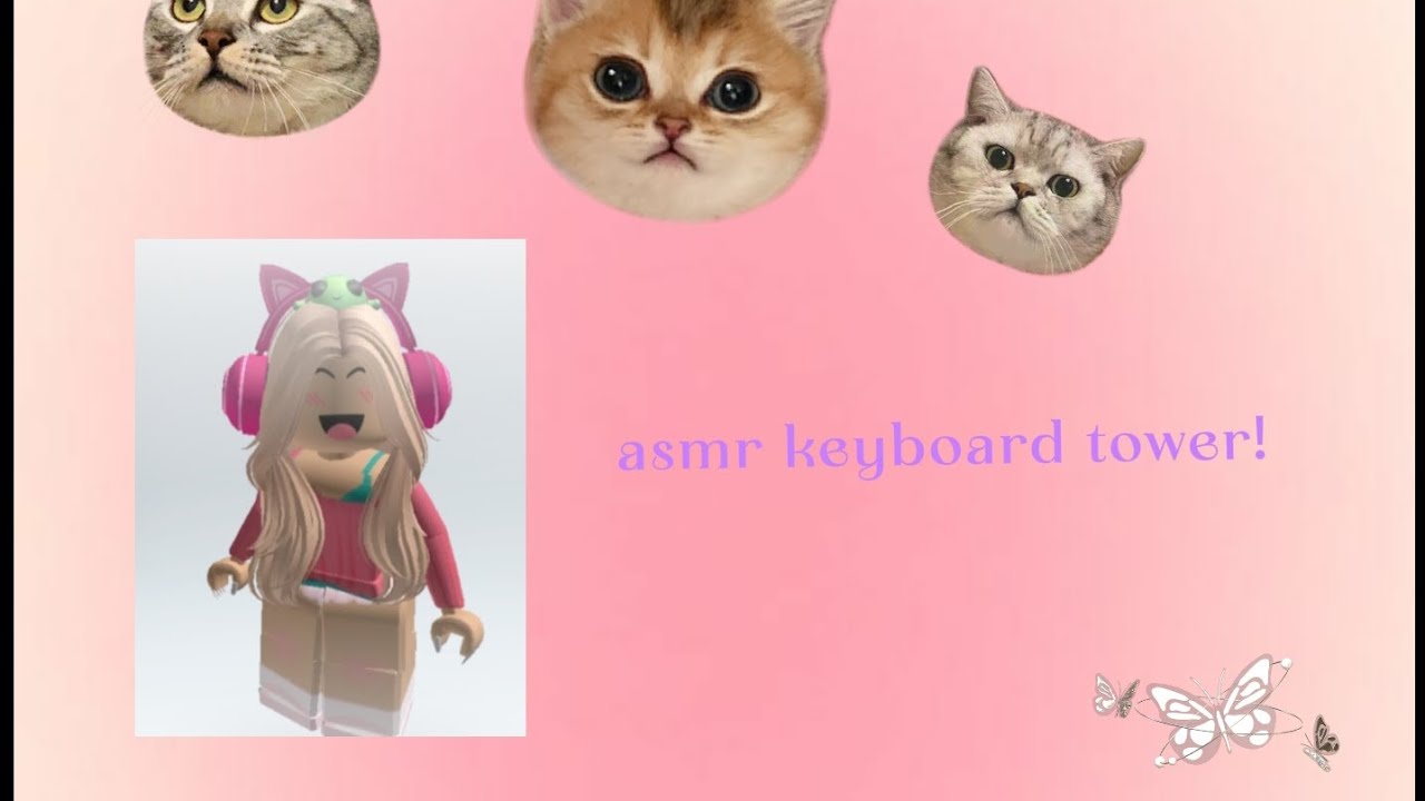  Playing asmr keyboard tower