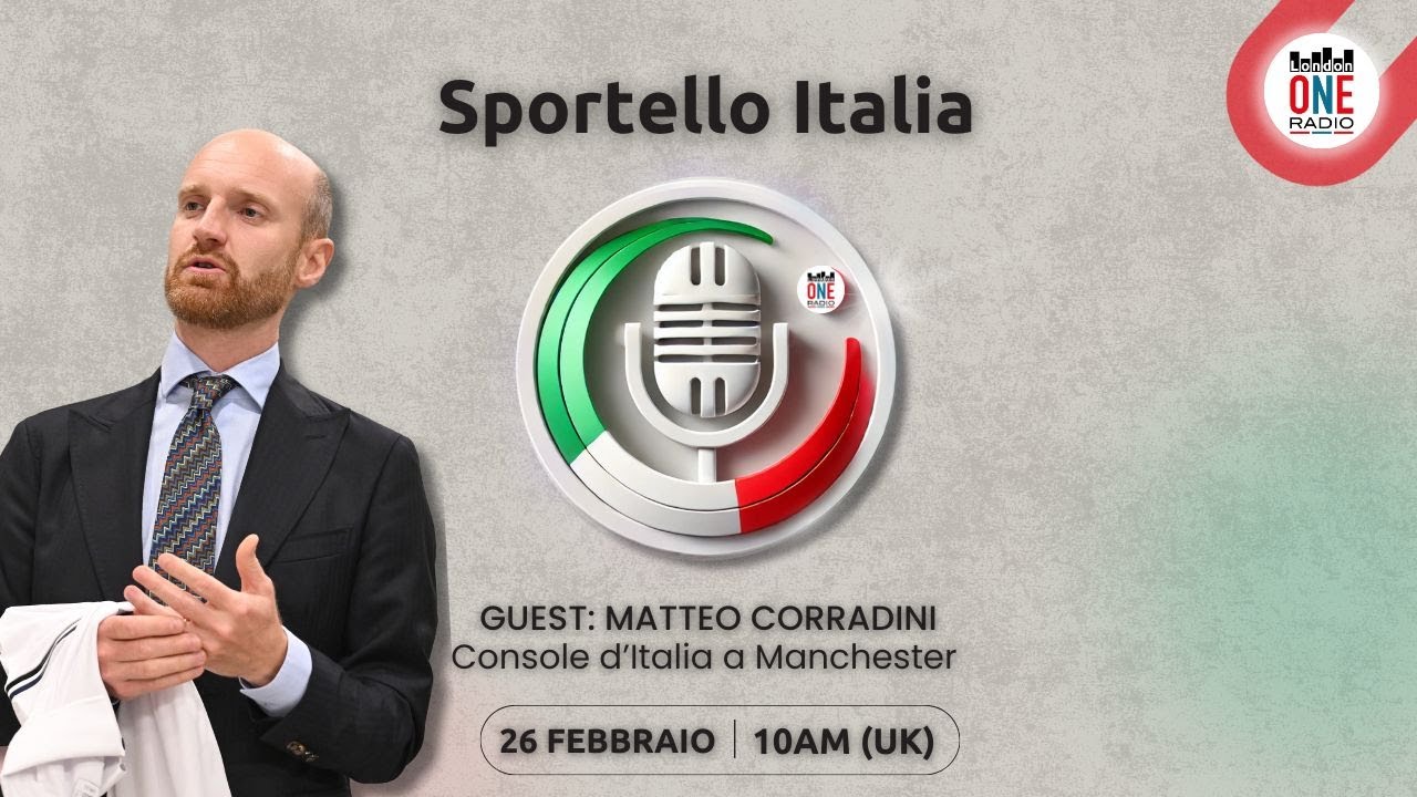 SPORTELLO ITALIA: Live con il Console Matteo Corradini sui servizi consolari a Manchester