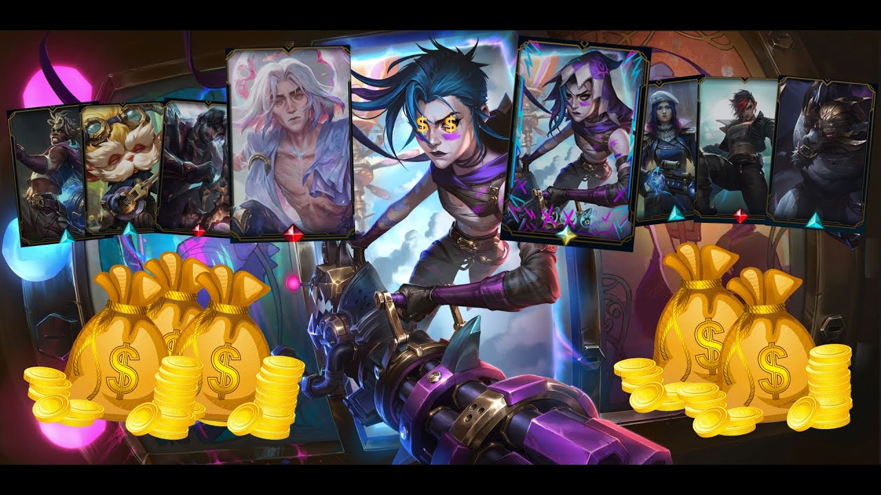 ALL ARCANE SKINS + ARCANE FRACTURED GAMBLING 🎰 SPARK OPENING 💫  JINX OTP 1 MILLION POINTS 💅