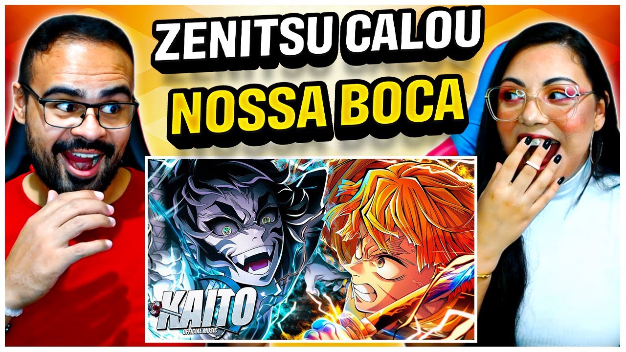 REACT KAITO | Zenitsu vs Kaigaku (Kimetsu no Yaiba) | Raios e Trovões