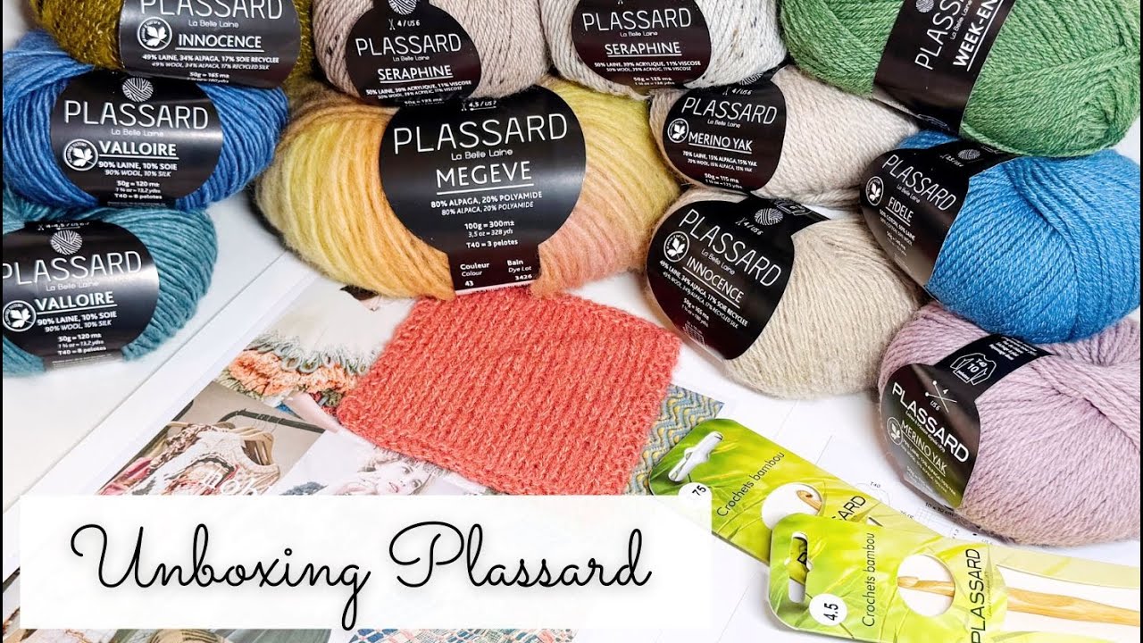 Nouveautés Plassard ✨ Idées crochet, j'attends votre avis ! 🧶 Unboxing de pelotes de laine Tricot
