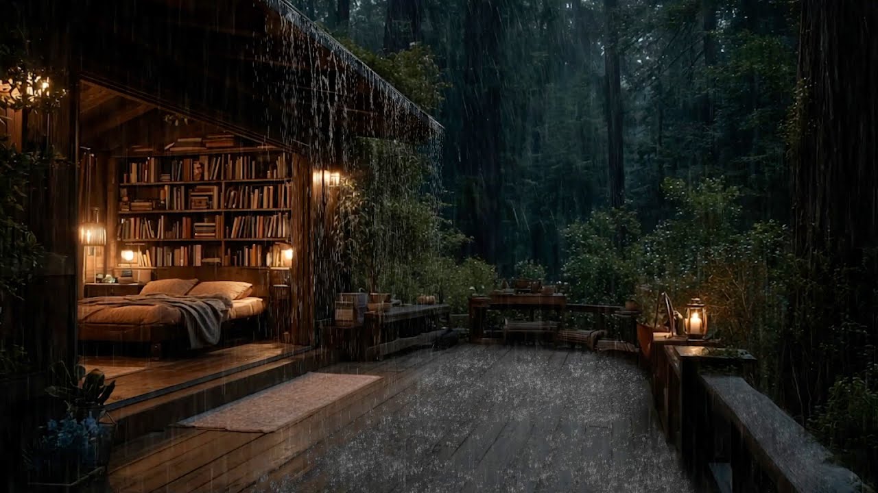 Forest Rain Ambience | Fall Asleep Faster with Relaxing, Natural Rain Sounds
