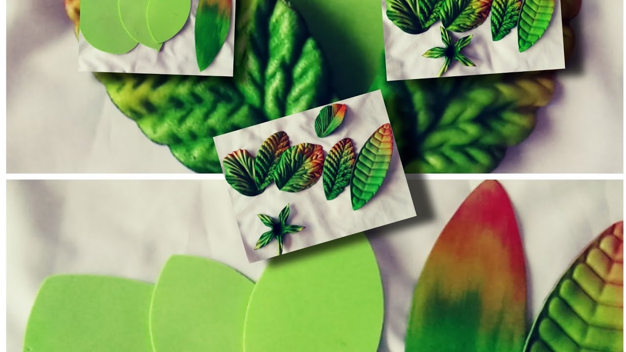 Como pintar folhas para suas flores em EVA*