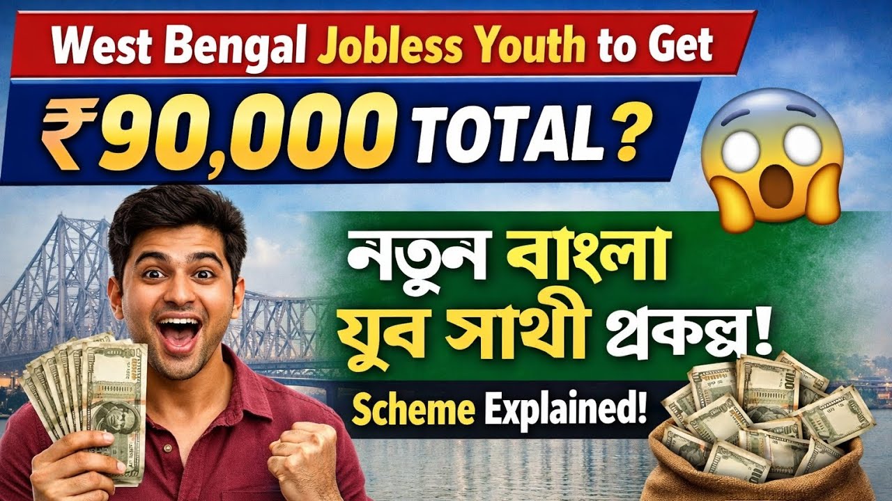 West Bengal Jobless Youth to Get ₹90,000 Total? 😲 New Bangla Juvo Sathi Scheme Explained