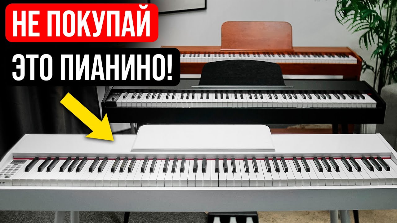 Сравнение МОЛОТОЧКОВОЙ клавиатуры 88 КЛАВИШ и ЗВУКА бюджетных цифровых пианино