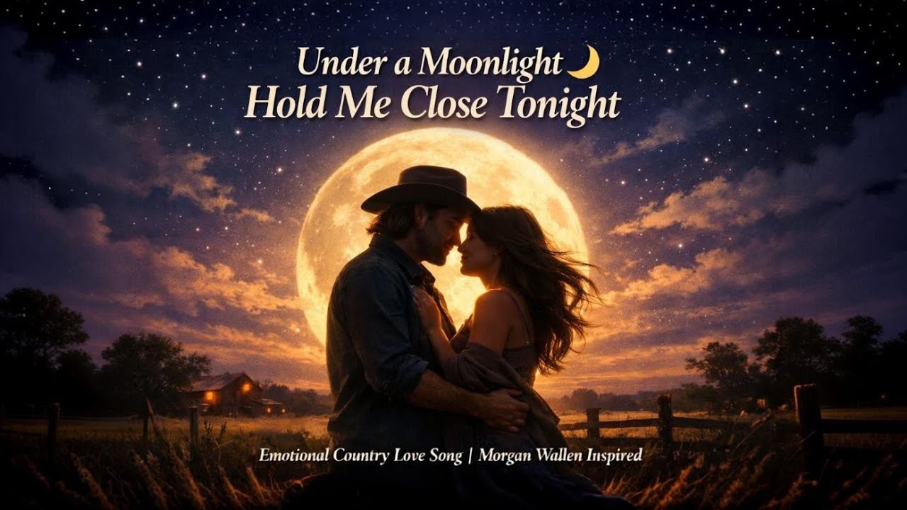 Under a Moonlight, Hold Me Close Tonight 🌙 | Emotional Country Love Song | Morgan Wallen Inspired