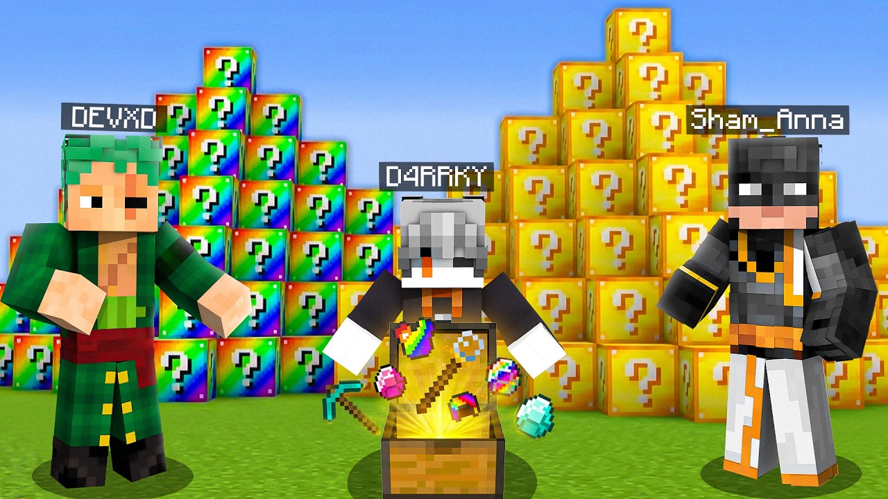 I Played LUCKY BLOCK PYRAMID Race in Minecraft!