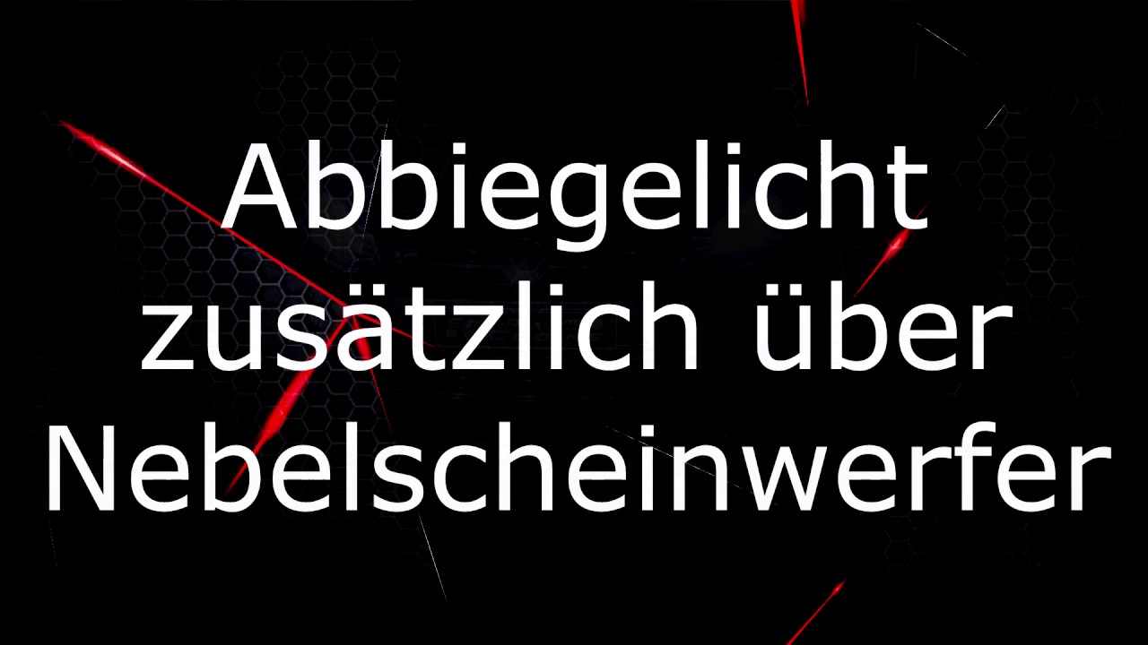 Golf 7 Nebelscheinwerfer als Abbiegelicht, R&uuml;ckfahrlicht, ....