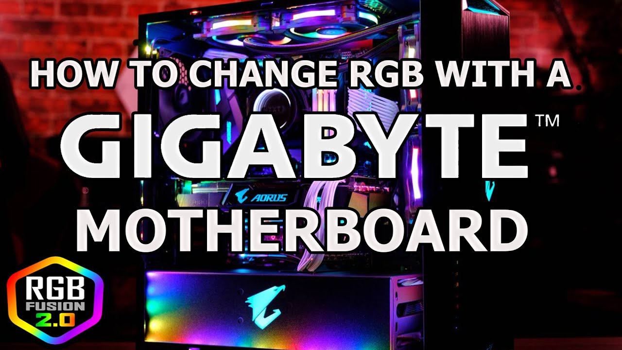 How to change RGB Colors on a Gigabyte Motherboard! (Fans, RAM and GPU)