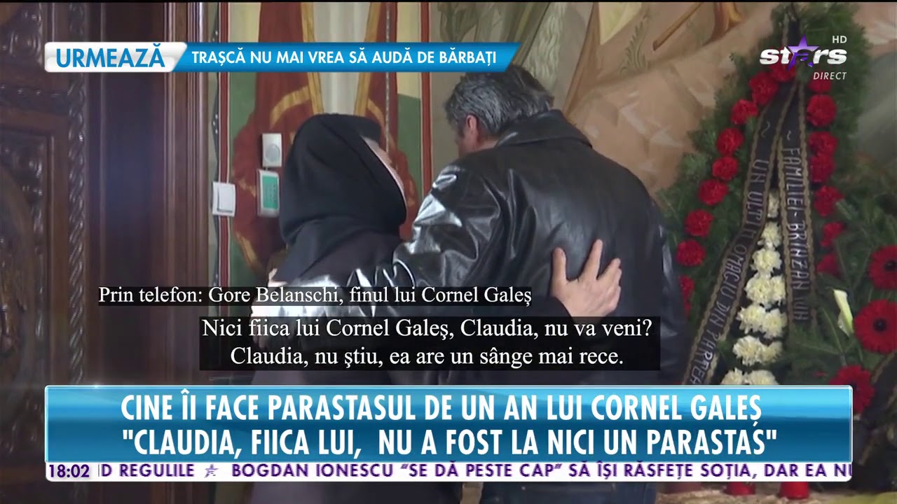 Cine &icirc;i face parastasul de un an lui Cornel Galeş