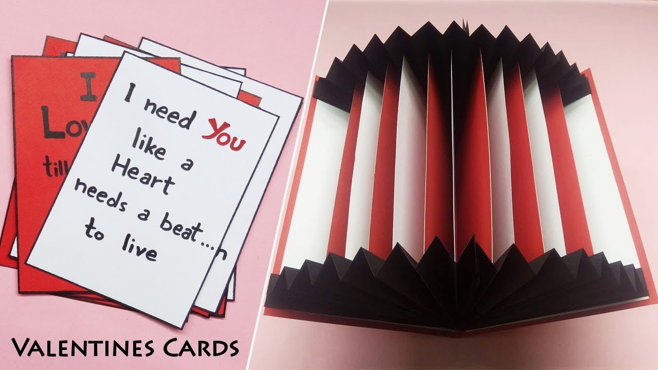 Valentines Day Cards | Valentine Cards Handmade Easy | Greeting Cards Latest Design Handmade | 
