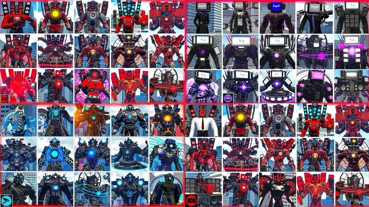 ALL CAMERAMAN TITAN VS SKIBIDI TOILET BOSSES, ASTRO DETAINER UPGARDED VS TITAN TV MAN, SPEAKERMAN #1