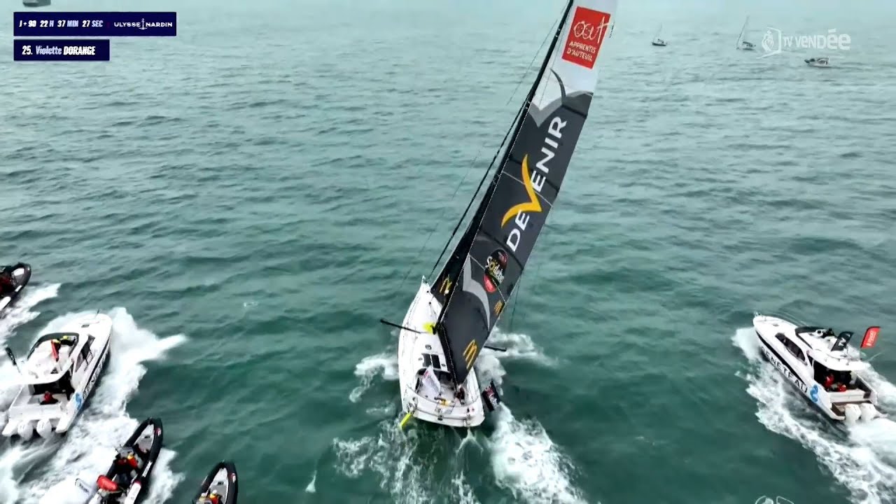 Les Sables d’Olonne ; A 23 ans, Violette Dorange marque l'histoire du Vendée Globe