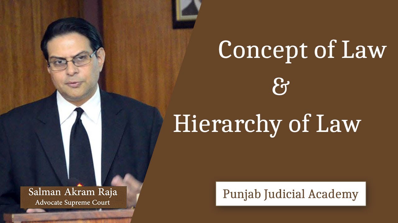 Concept of Law and Hierarchy of Law by Salman Akram Raja, ASC at Punjab Judicial Academy I Qanoondan