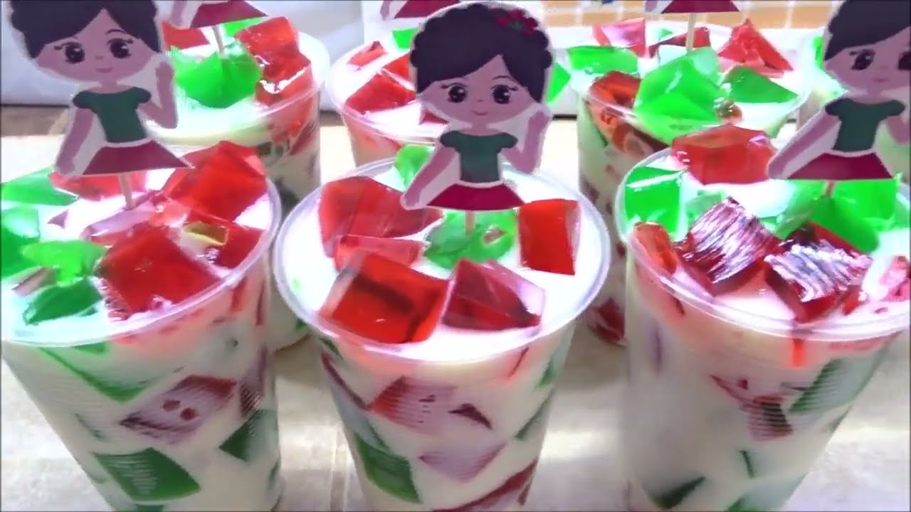 Postre Mosaico Tricolor En Vaso Para Fiesta Mexicana
